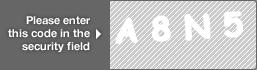 captcha code for visual authentication  letter A number 8 letter N number 5