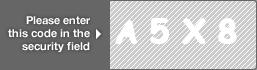 captcha code for visual authentication  letter A number 5 letter X number 8
