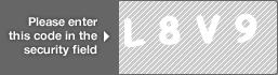 captcha code for visual authentication  letter L number 8 letter V number 9