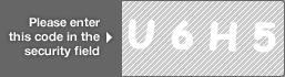 captcha code for visual authentication  letter U number 6 letter H number 5