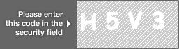 captcha code for visual authentication  letter H number 5 letter V number 3